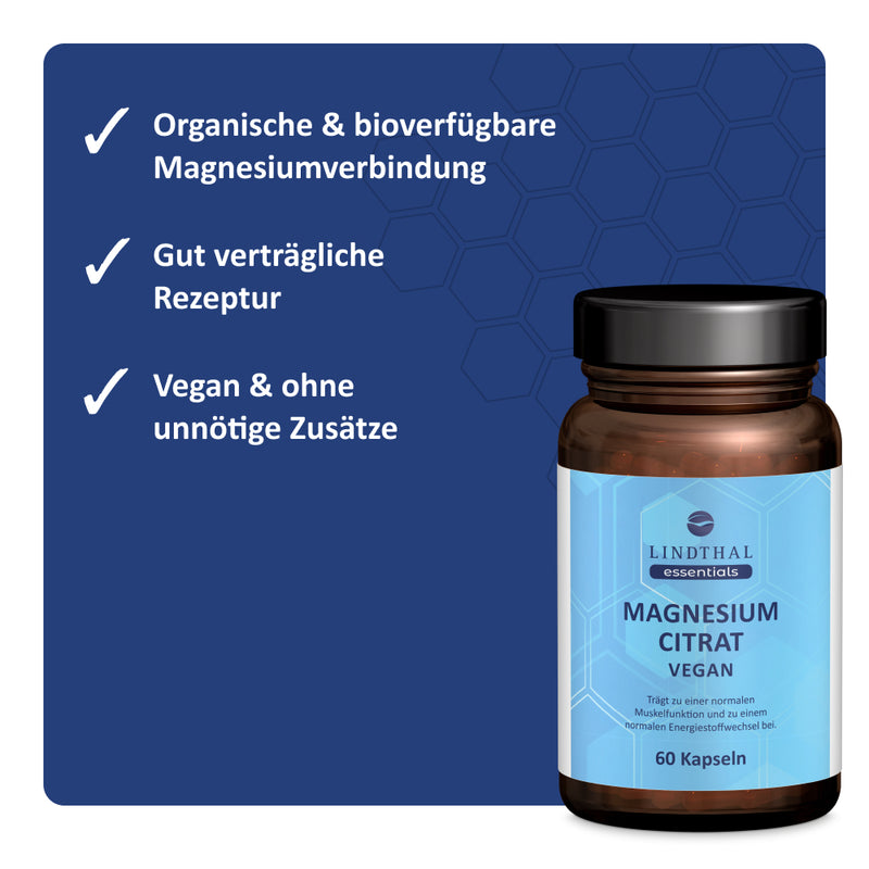 Magnesium Citrat vegan auf einen Blick