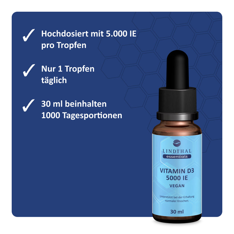 Vitamin D3 5000 IE vegan auf einen Blick